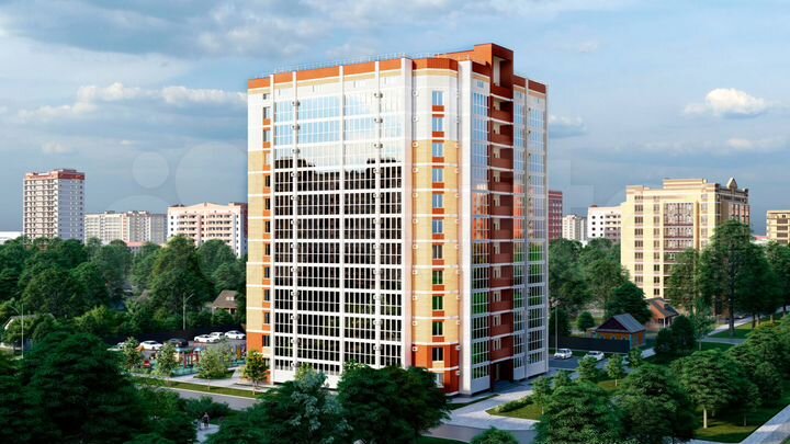 2-к. квартира, 66,6 м², 3/12 эт.