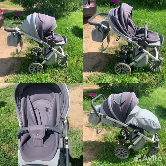 Коляска anex sport 3 в 1 серая