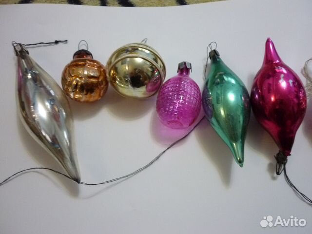 Елочные игрушки СССР, сосульки, фигурки