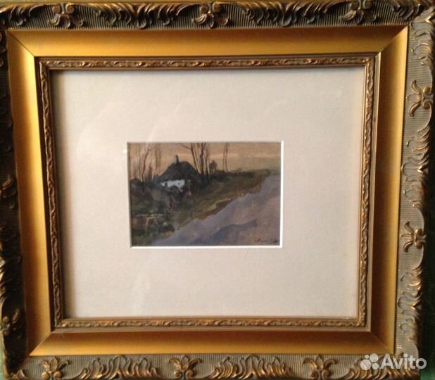 Академик В.И. Зарубин, акварель ориги