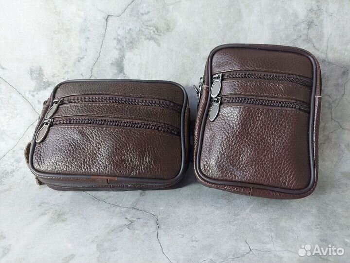 Барсетка кожаная мужская