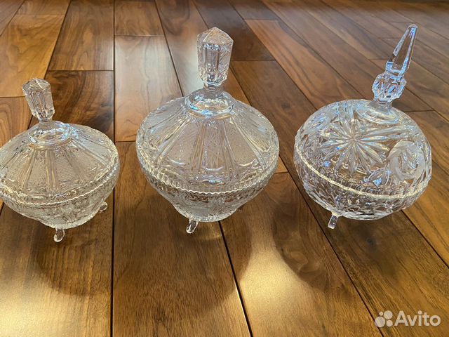 Шкатулка, конфетница хрусталь Югославия