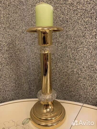 Подсвечник Испания 26см. Позолота