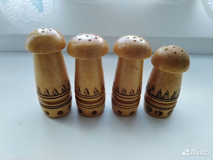 Набор для специй СССР дерево