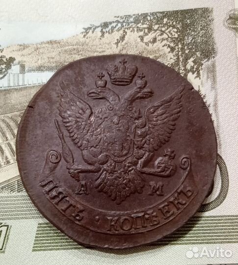 5 копеек 1763,81,84,91 год
