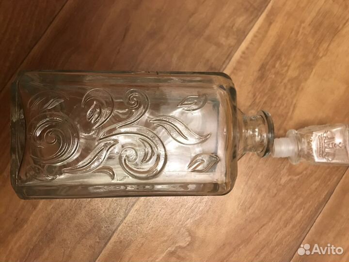 Графин стекло 1 литр, 0,5 литра