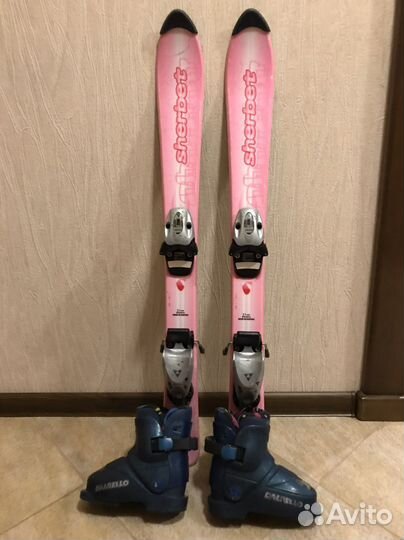 Горные лыжи и ботинки детские