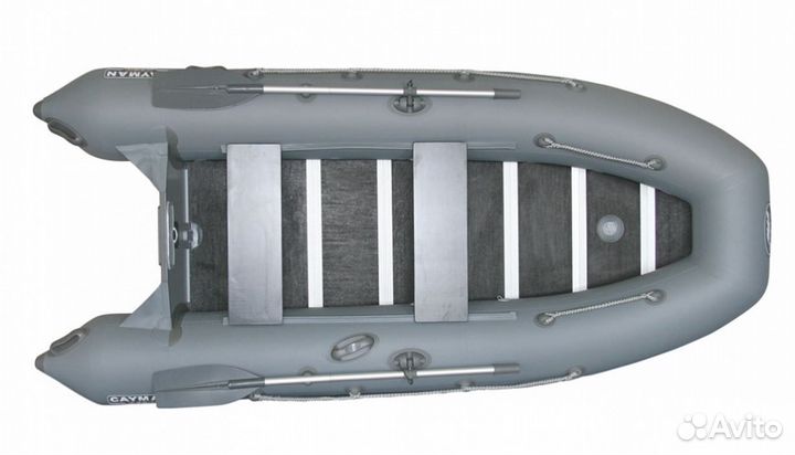 Лодка пвх Кайман N-380 серый