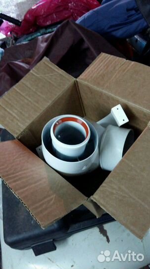 Отвод 90 градусный для коаксиальной трубы