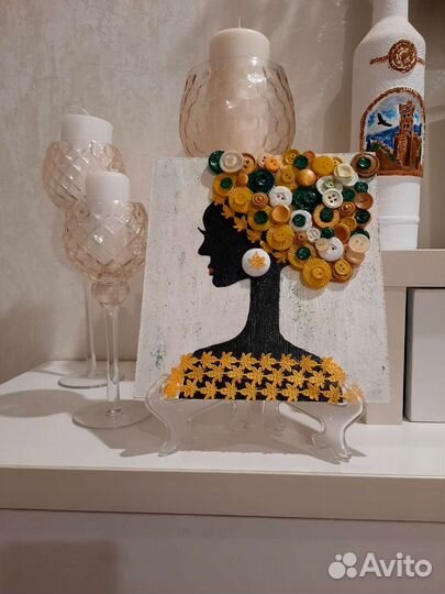 Панно негритянка