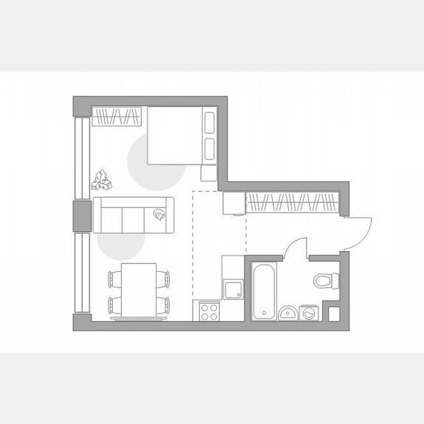 Квартира-студия, 32,8 м², 4/39 эт.