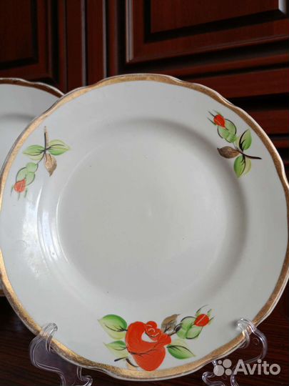 Набор тарелок 9 шт СССР Коростень ручная роспись