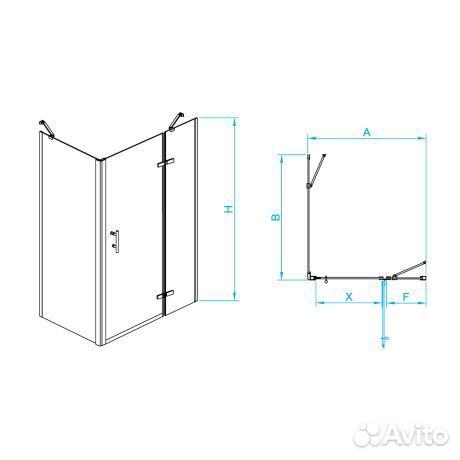 Душ. уголок RGW 90x124 Passage 41087729-084r