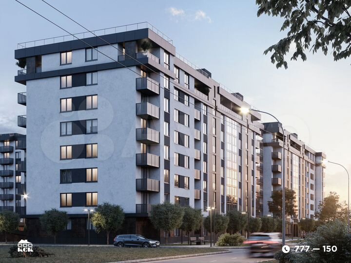 2-к. квартира, 64,1 м², 7/9 эт.
