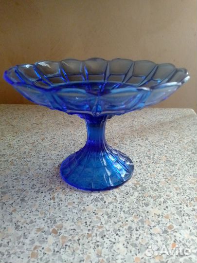 Ваза цветное стекло СССР