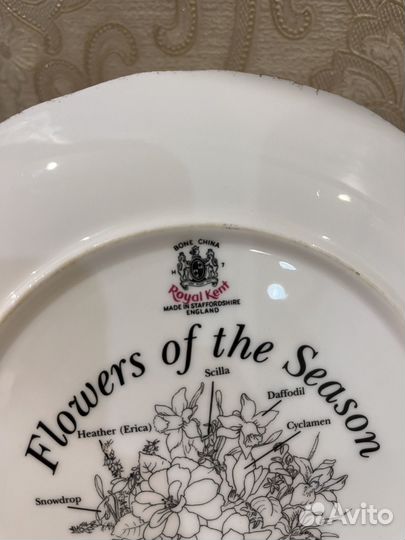 Тарелка декоративная англия