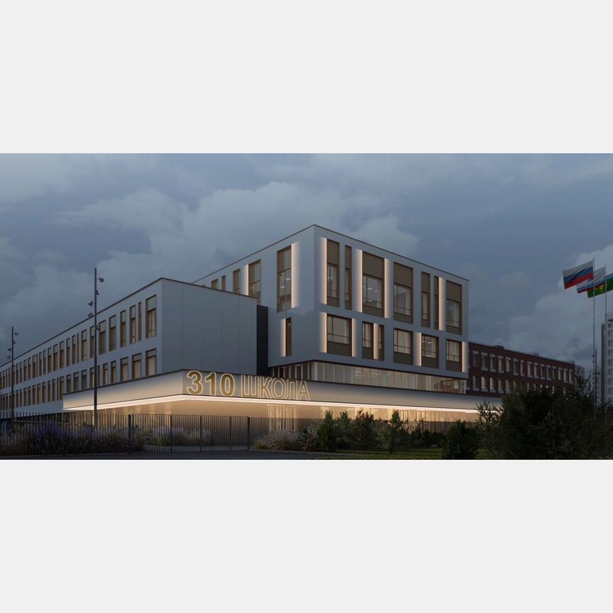 2-к. квартира, 61,1 м², 5/12 эт.