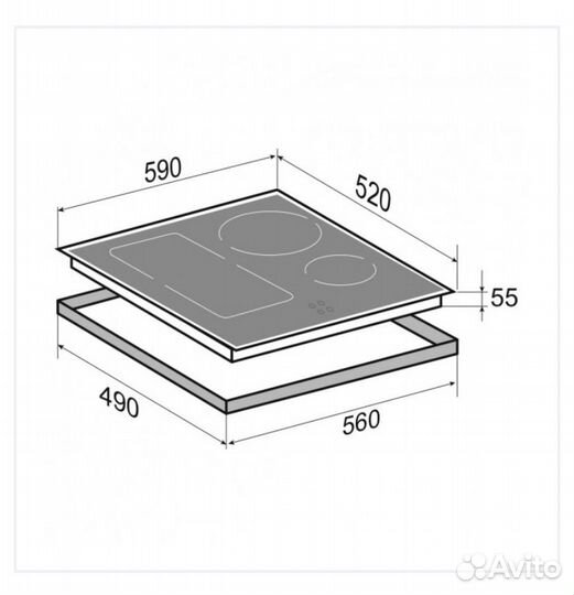 Варочная панель индукционная ZS CI 34.6 W