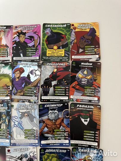 Карточки - Черепашки Ниндзя - Боевая Четверка