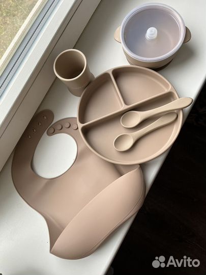 Силиконовая детская посуда