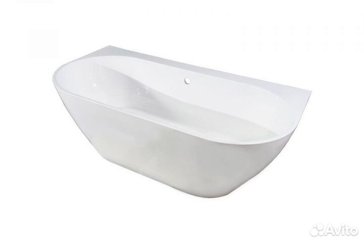 Ванна пристенная из искусственного камня