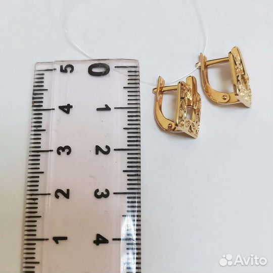 Золотые серьги, 585 проба