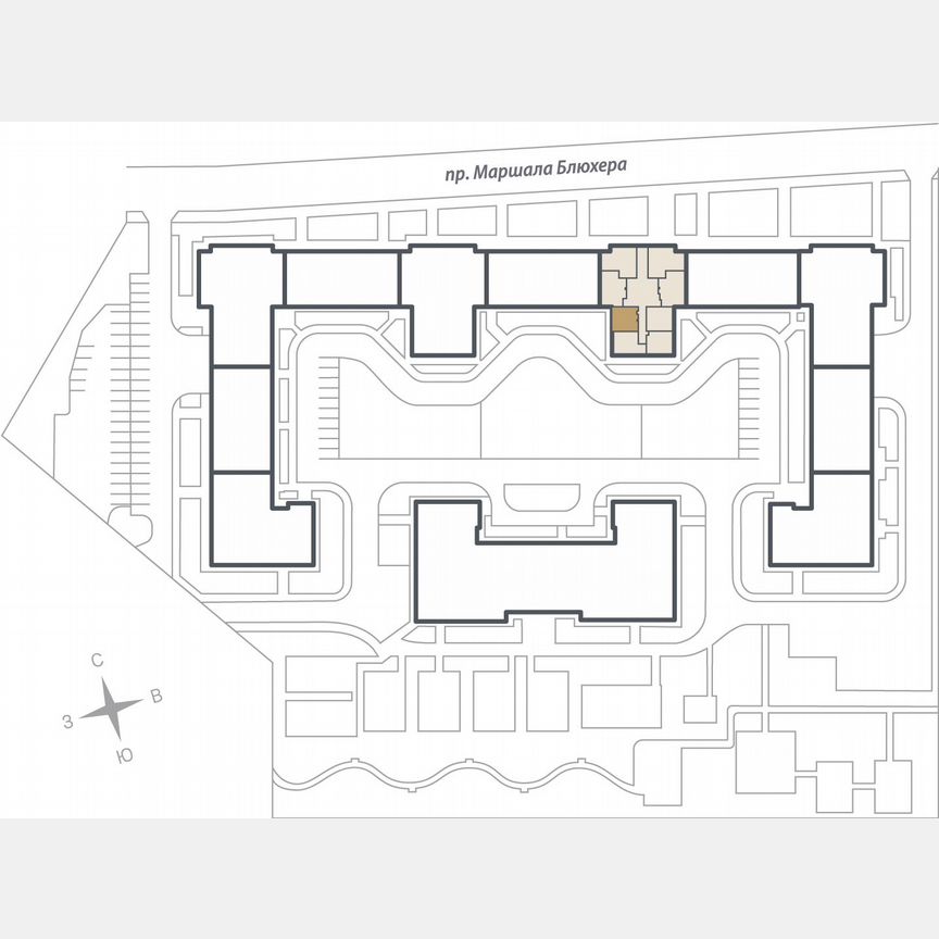1-к. квартира, 36,1 м², 13/17 эт.