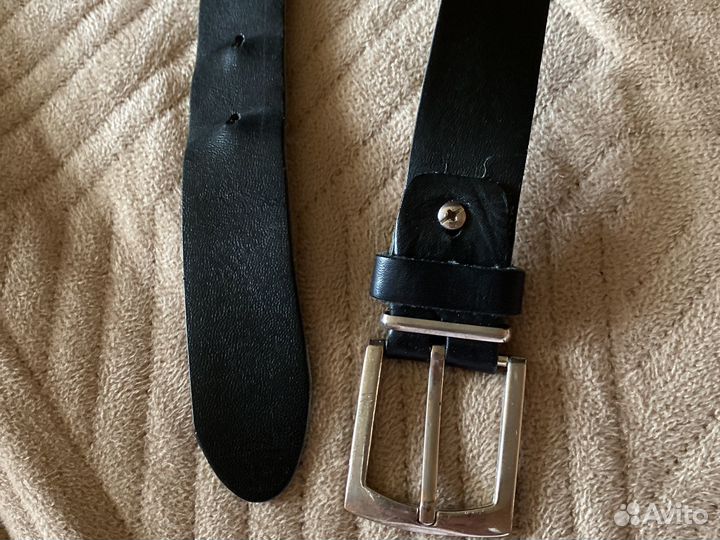 Ремень брючный для школьника, кожаный