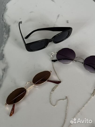 Солнцезащитные очки трендовые 3 шт