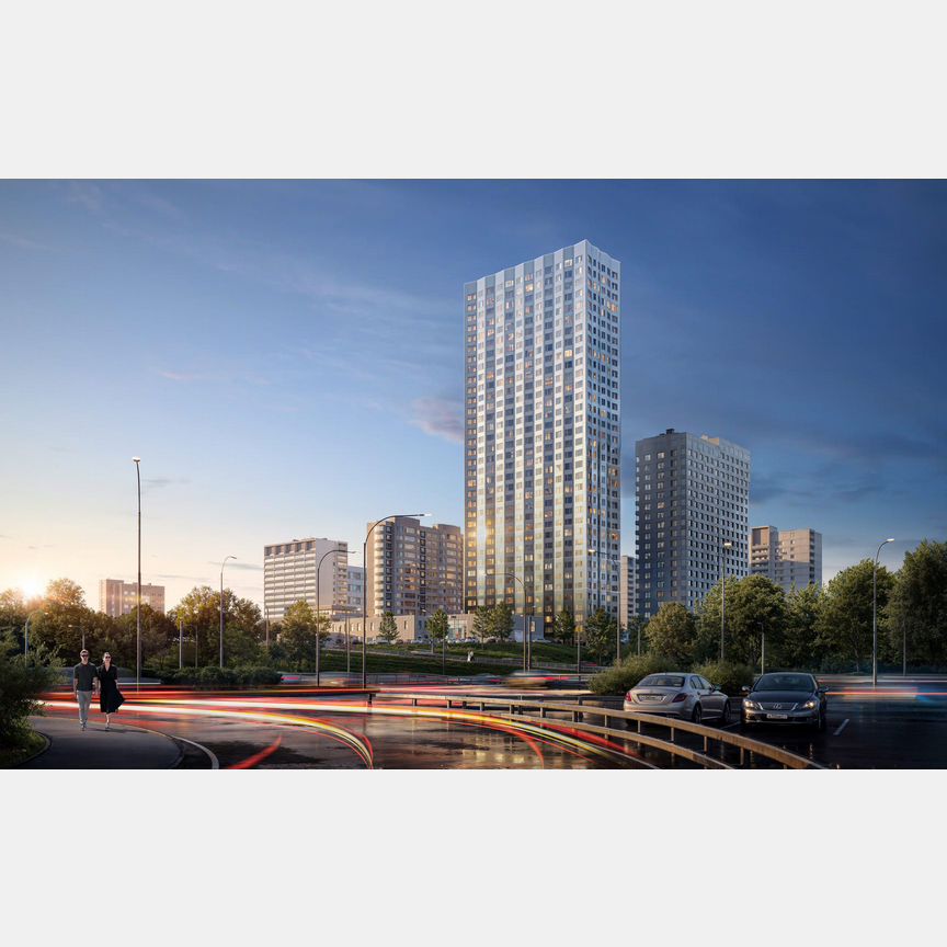 2-к. квартира, 61,1 м², 22/35 эт.