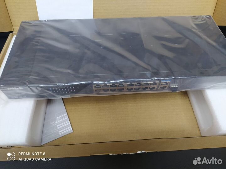 Коммутатор D-Link 16POE неуправляемый