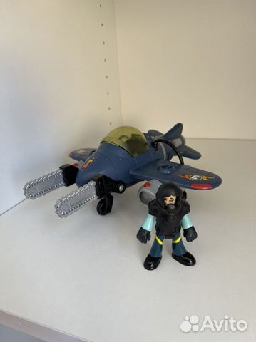 Imaginext вертолет самолет