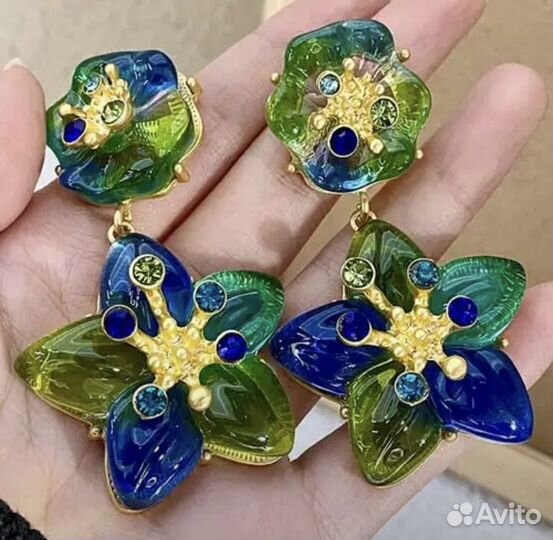 Большие красивые серьги