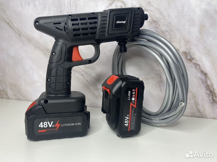 Аккумуляторная мини мойка с 2 акб