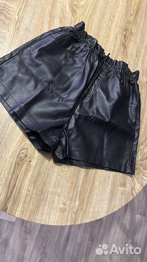 Шорты эко кожа