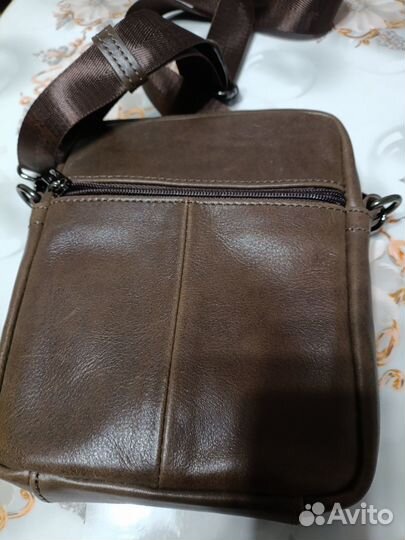 Сумка натуральная кожа коричневая