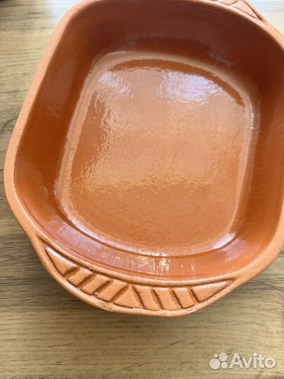 Блюдо для запекания глиняное