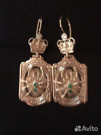 Серьги золотые