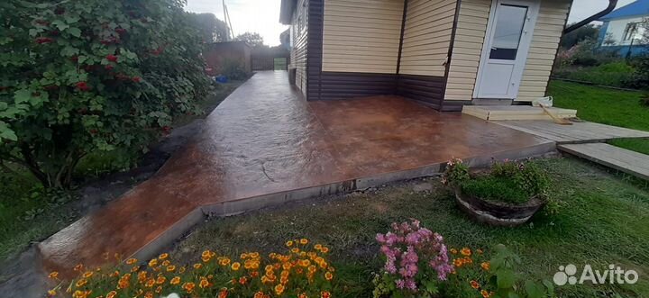 Печатный бетон