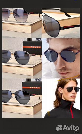 Мужские Солнцезащитные очки Prada