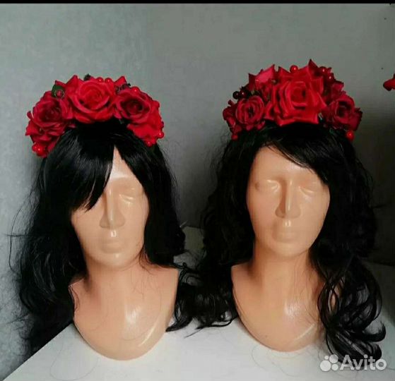 Ободок с цветами 