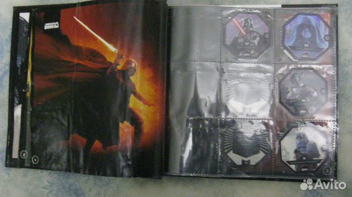 Звёздные войны-альбом с космо-жетонами.Кепсы-фишки