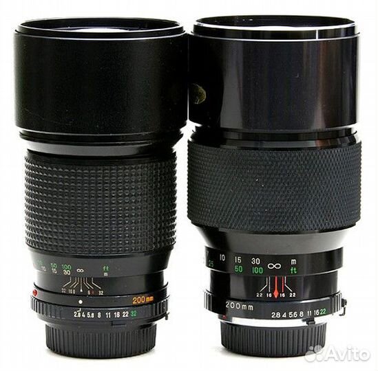 120 mm и длиннее мануальные объективы