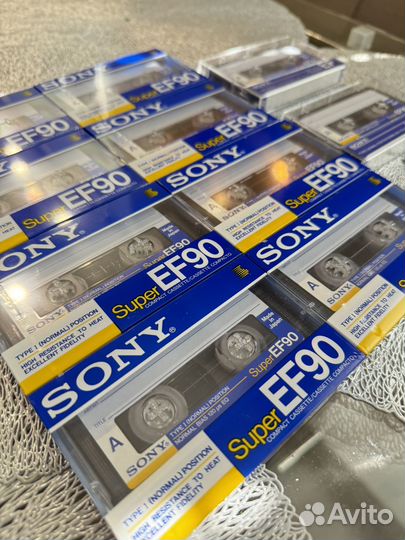 Аудиокассета Sony EF90 оригинал Made in Japan
