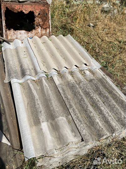 Шифер 7 волновой б/у около 30 шт