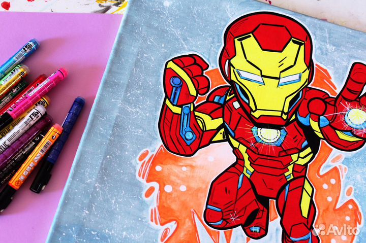 Картина ручной работы / Iron man