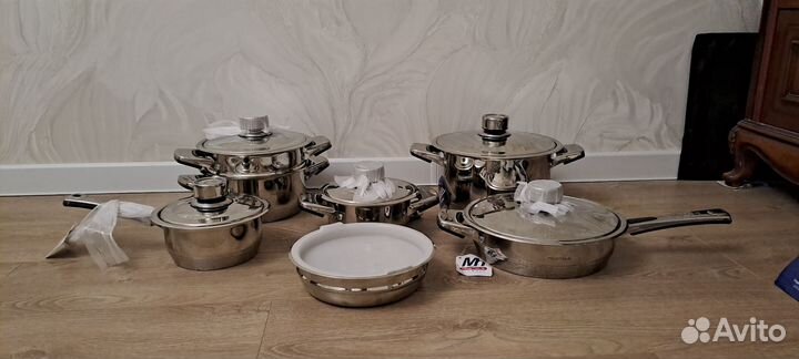 Набор кастрюль из нержавеющей стали