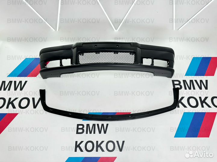 Бампер передний на bmw e36 в стиле m3