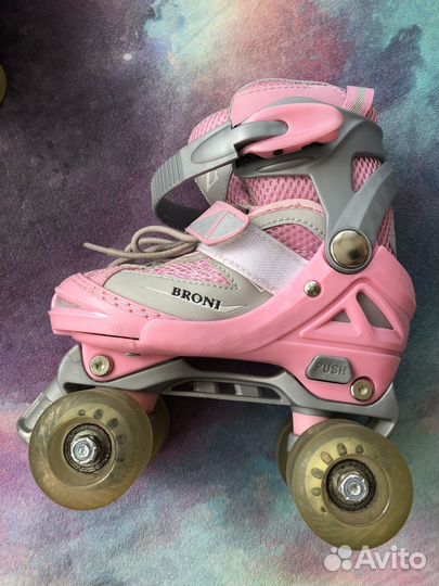 Ролики детские 4 колеса 4х колёсные 26-30