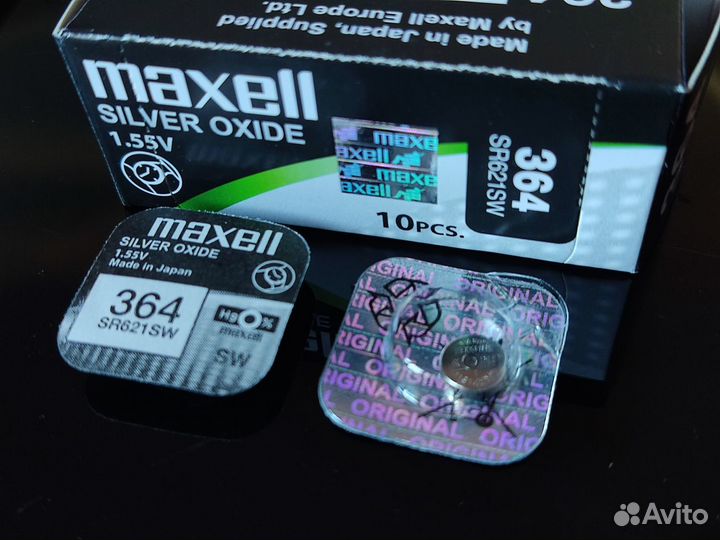 Часовая батарейка 1,55V Maxell sr936w 380